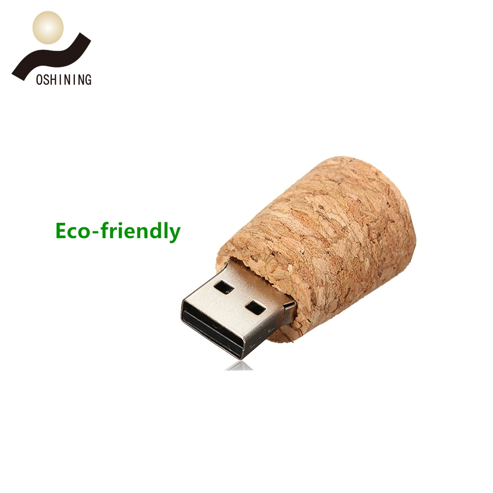 Wooden Cork Glass USB Flash Drive Wishing Bottle Memoria USB Pen Drive Pendrive 128GB (USB-WD330)