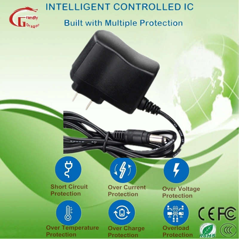 En la pared de viaje portátil cargador AC DC Adaptador de Corriente de alimentación de conmutación de 5V 1A 1,5 a 2 A 3 a 2,5 a 3,5 A 4 a 4,5 A 5A 6A de la FCC aprobó RoHS CE