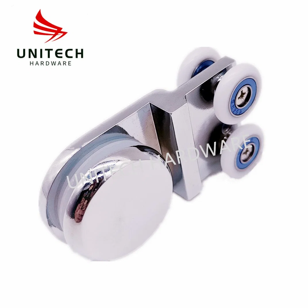 Zinc Alloy Glass Sliding Door Roller Fitting for Aluminium Frame Glass Door