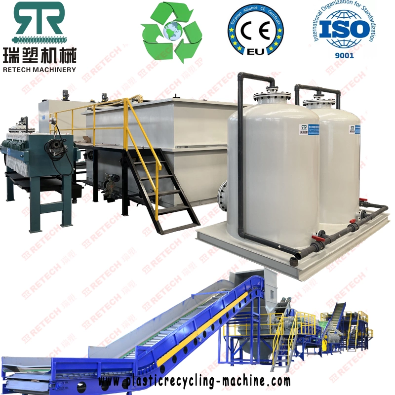 Stainless Steel Dissolved Air Flotation 30t/H Water Treatment Plant for Plastic Washing Line