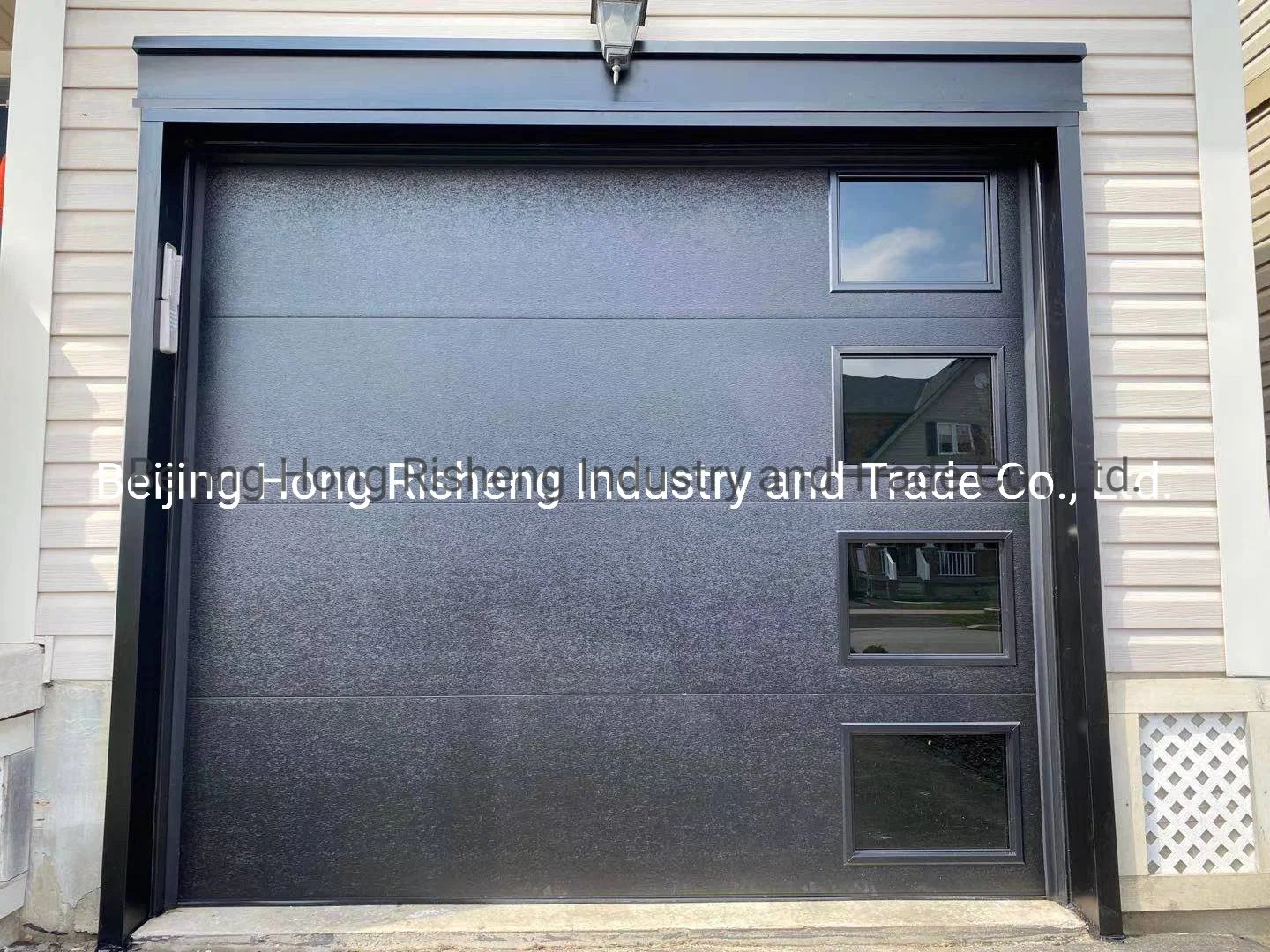 Sectional Garage Doors with Steel Flat Sandwich Panel From China Factory