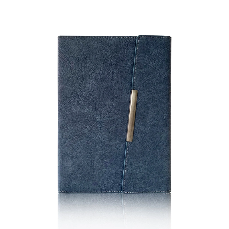 Custom Luxury Gift A5 Diary Business Ring Binder Planner PU Leather Notebook with Card Holder