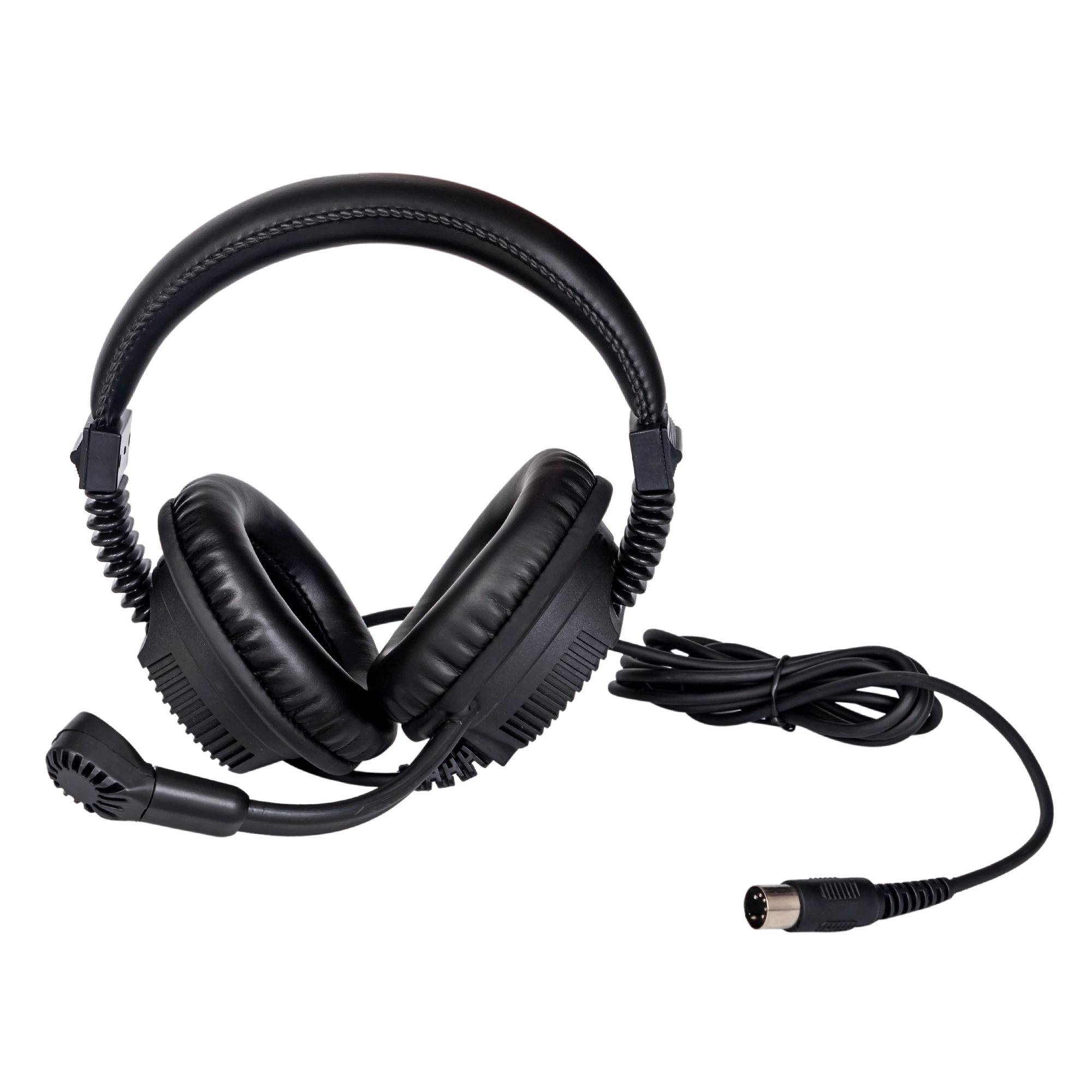 Hot Language Lab Headset Computer Lab English Learning High Quality Noise Cancelling Headset 2*3.5mm 5 DIN Rj12 Headphone Wired Business for School