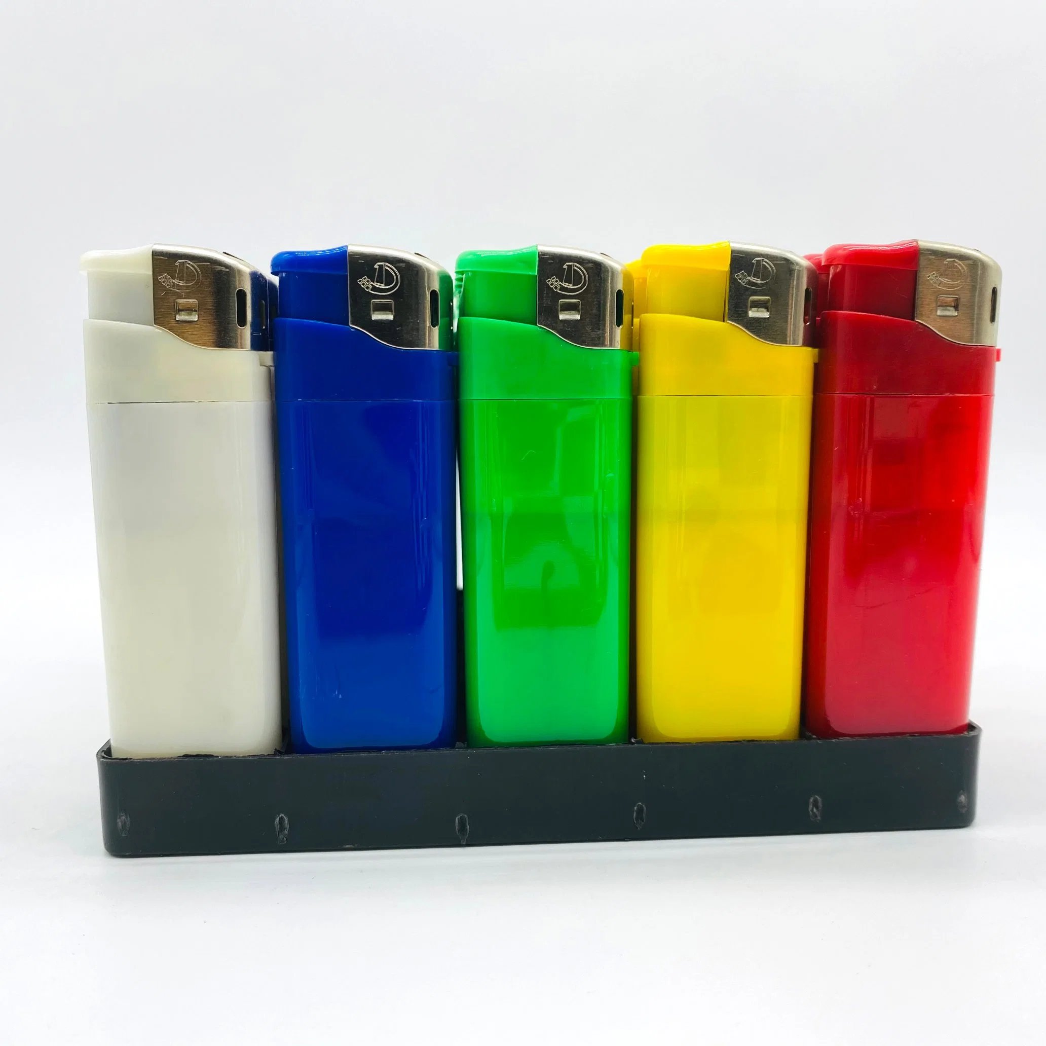 PVC Shrink Design for Cheap and Big Size Refillable Butane Gas Electric Lighter for Cigarette and Candle