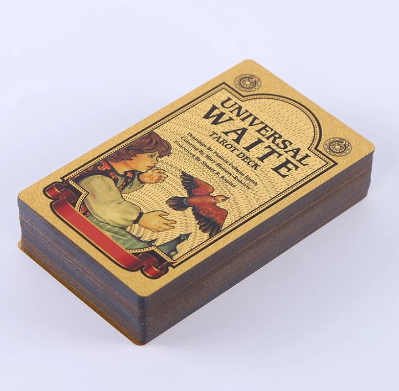 New Design Gold Foil Pet Tarot Poker Advertising Gift Poker Card Board Game Tarot Cards