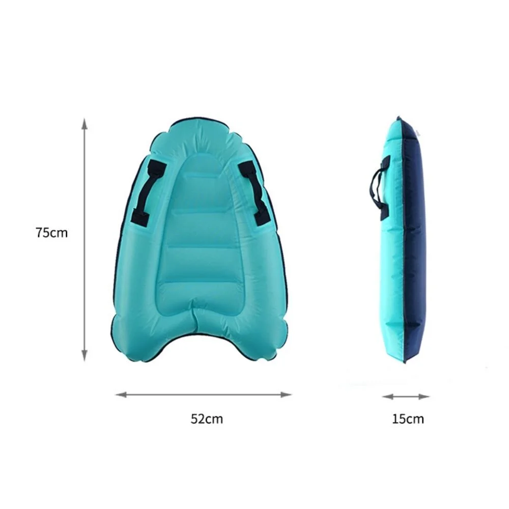 Inflatable Surfboard Portable Surfing Water Skiing Bodyboard with Handles Mini Pool Float Beach Swimming Body Outdoor Wyz20527