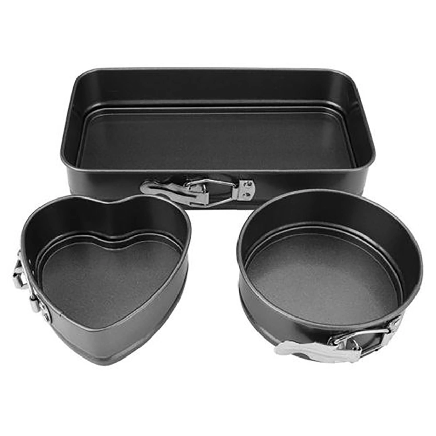 Amazon OEM Nonstick Carbon Steel Bakeware Sets with Red Silicone Handles Nonstick Baking Tray
