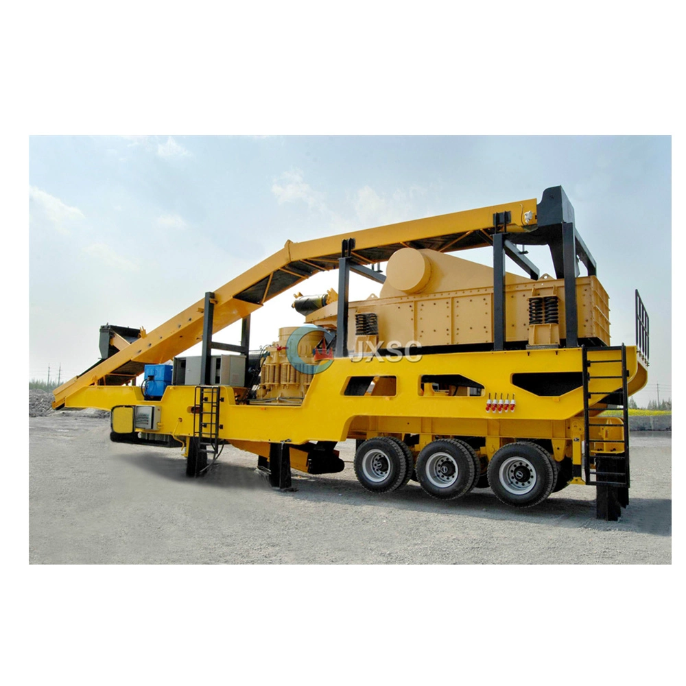 Granite Movable Portable Primary Stone Jaw Crusher Crushing Line for Sale