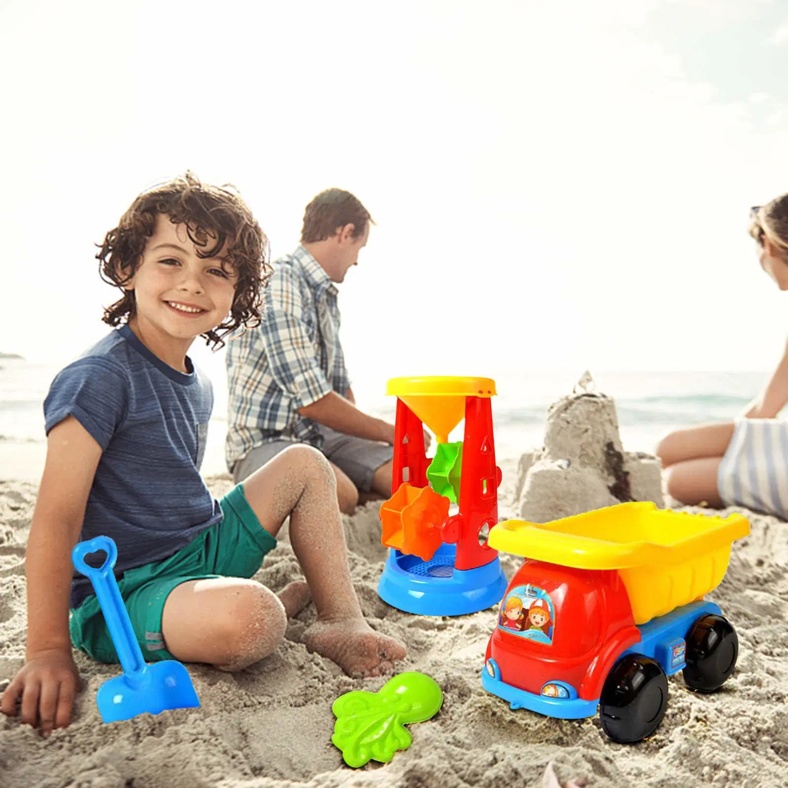 Hot Sale Sand Wheel Truck Beach Toy Sand Set Play Sandpit Toy