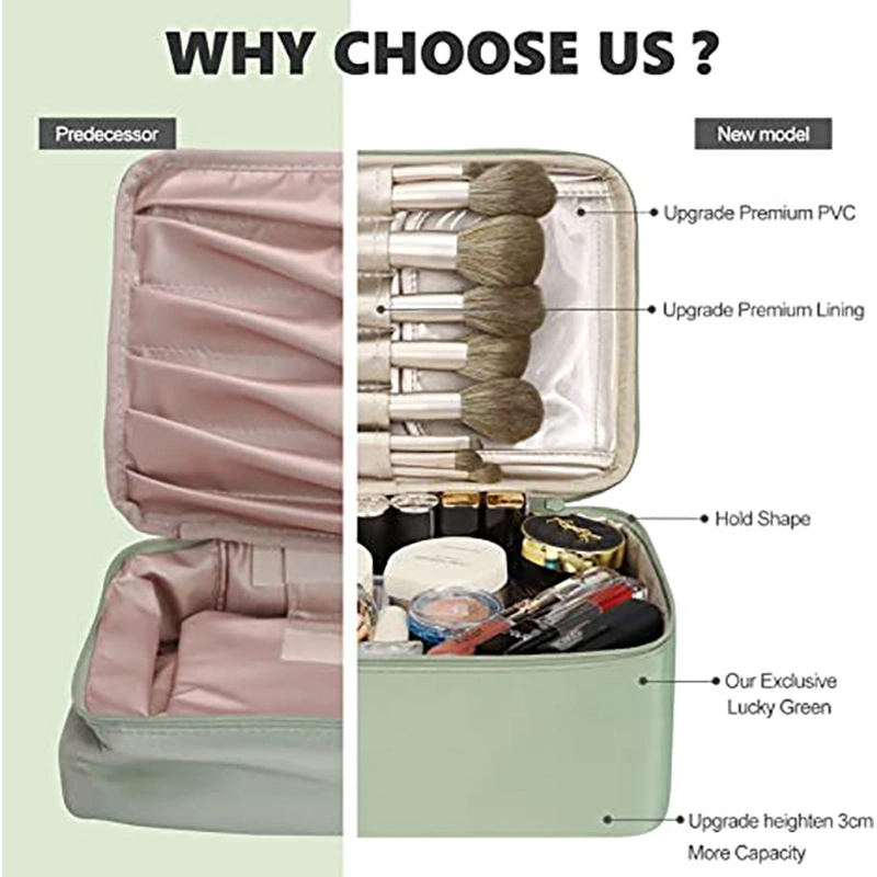 Большой набор туалетных принадлежностей многоразовые женщин поездки девочек щетки макияж косметический мешок