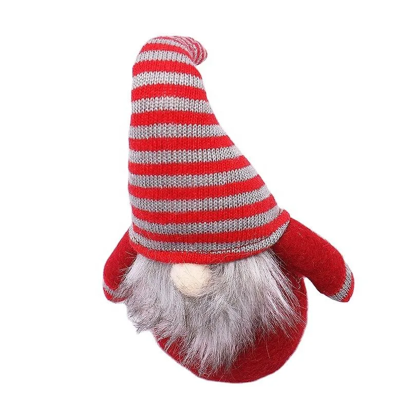 Adornos de árbol de Navidad Woolen Navidad sin rostro Pyroar Plush Santa