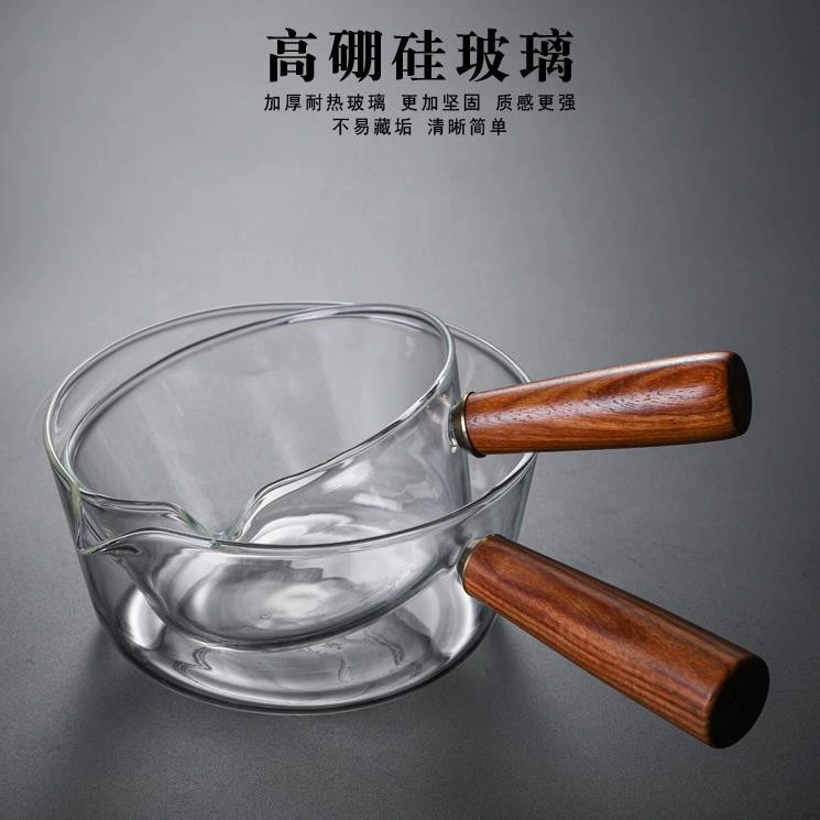 أدوات المطبخ الزجاجية Pan Soup Pot MILK Pan المقاومة للحرارة أواني زجاجية