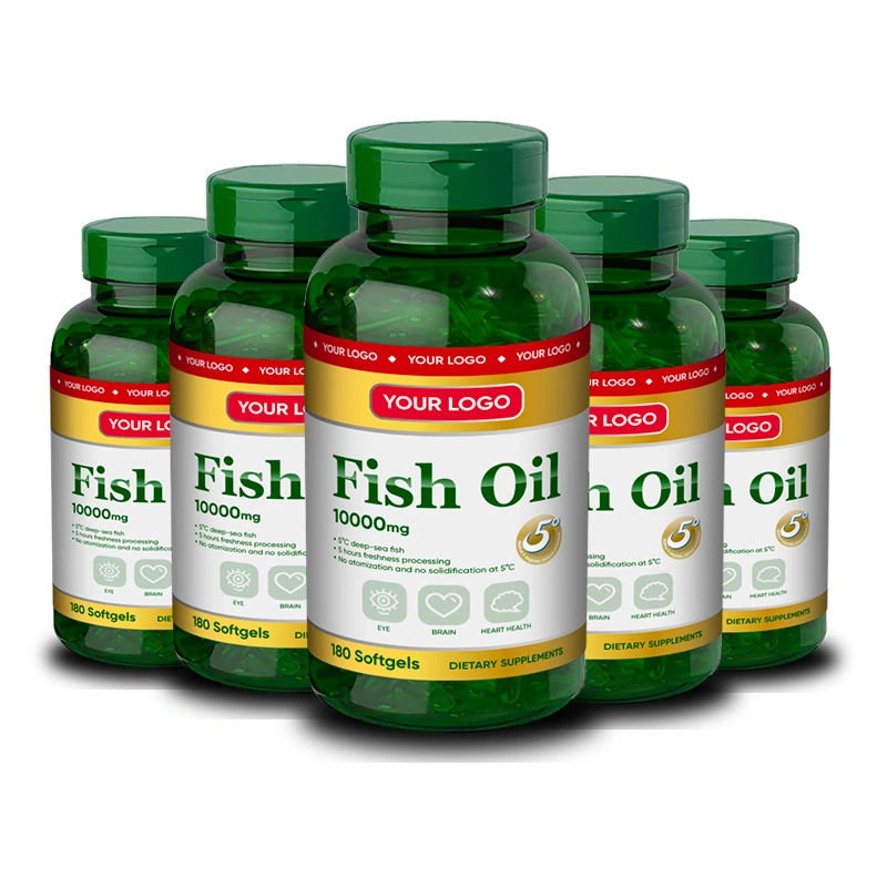 Omega 3 Fish Oil 4, 080mg - High EPA 1200mg + DHA 900mg Triple Strength Burpless Softgels (120 Soft Gels)