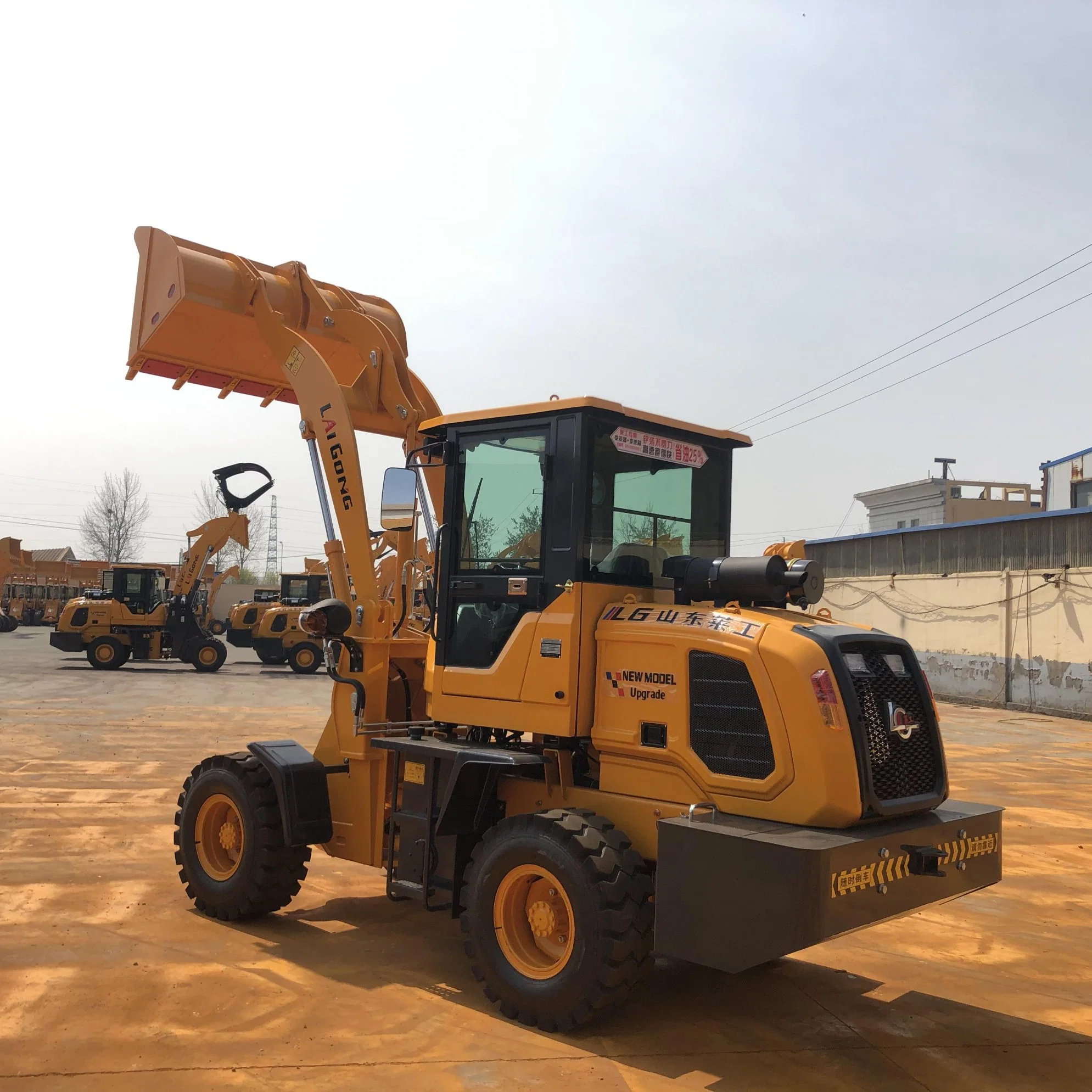 cargadora frontal Lgcm Payloader 1.5ton Maquinaria agrícola el acoplador rápido control de la cargadora de ruedas hidráulicas ingeniería de maquinaria de construcción