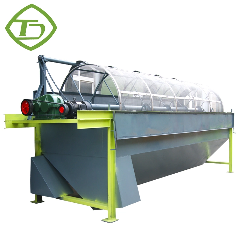 New Self-Cleaning Screening Organic Fertilizer Rotary Drum Compost Sieve Machine