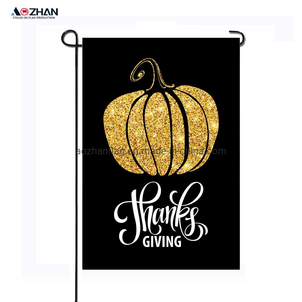 Benutzerdefinierte Hanf Garten Flagge Thanksgiving Tag Garten Flagge