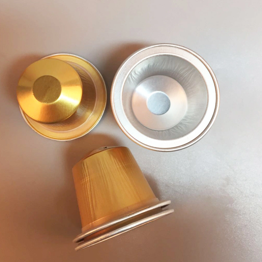 37mm Aluminum Nespresso Empty Coffee Capsule with Lid