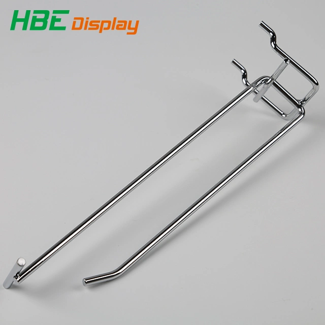 Thailand Popular Chrome Double Wire Flipper Display Hook with Price Holder