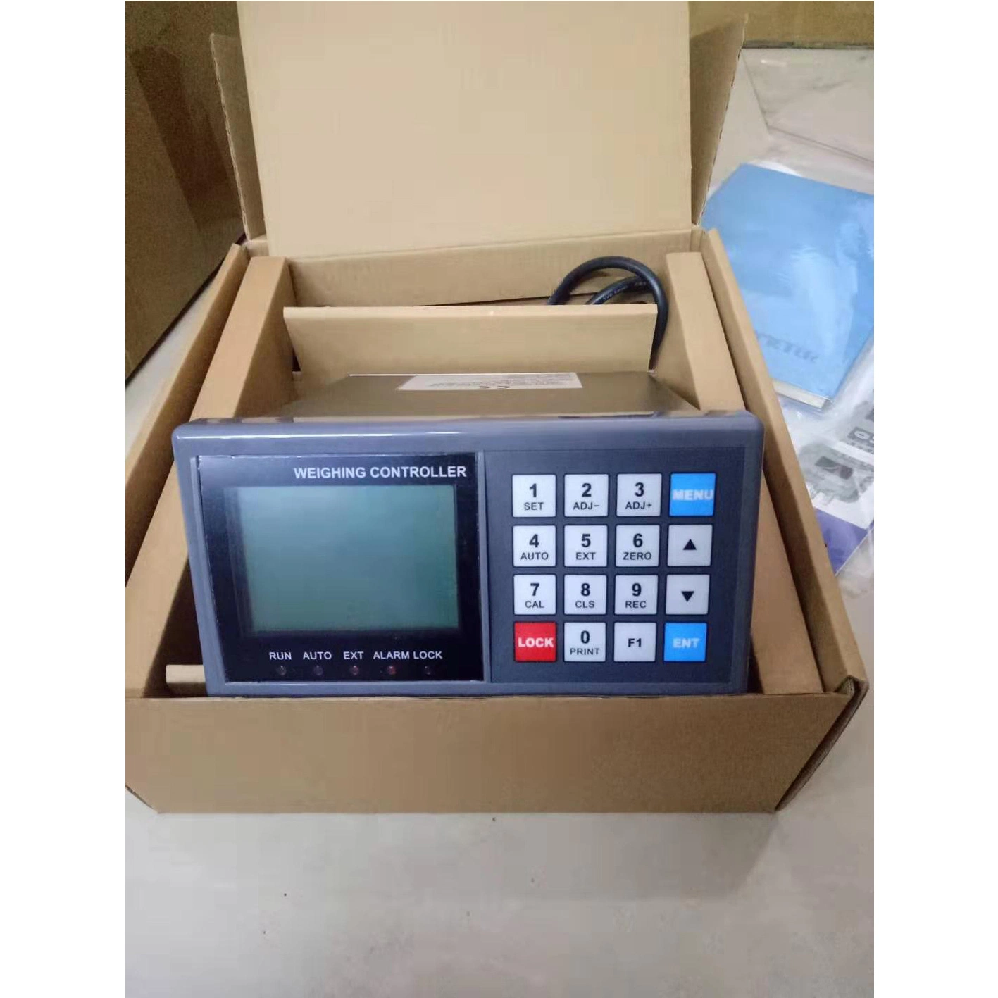 Supmeter AC220V LCD Electronic Belt Feeder Weigh Indicator, Conveyor Belt Weigher Scales Feeding Flow Controller