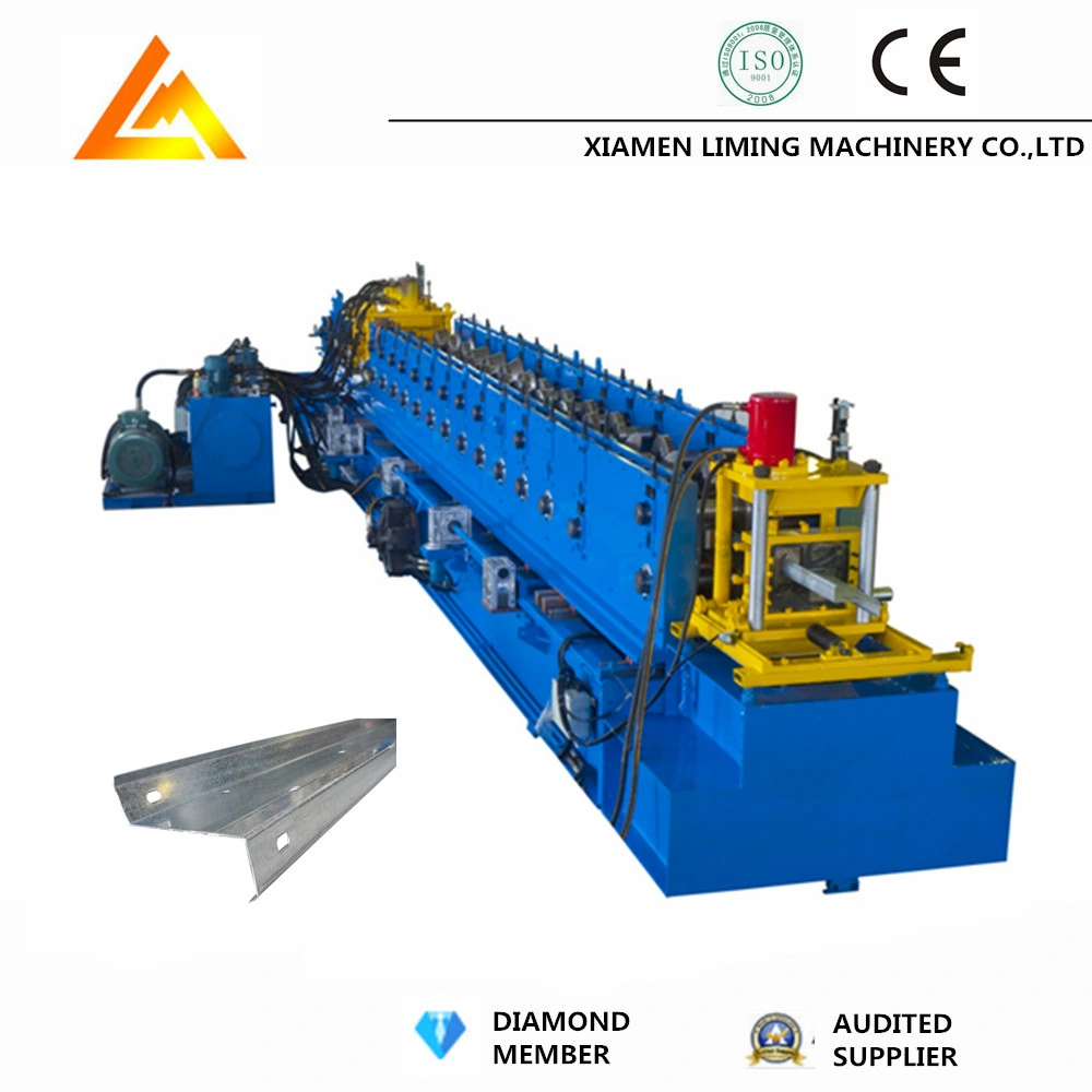 Hydraulic Cutting Steel Profile Channel Shape Metal Z Purlin Z Channel Roll Forming Machine Factory Price with ISO9001/Ce