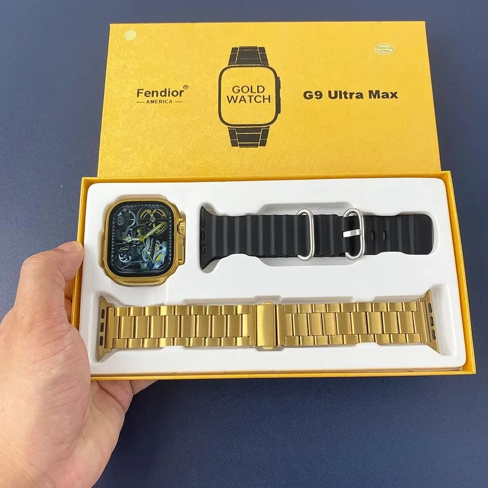 HK9 Ultra 49mm Golden Smartwatches New Arrivals 2023 Series 8 Bracelet Online Fitpro APP 2023 Reloj Smart Watch
