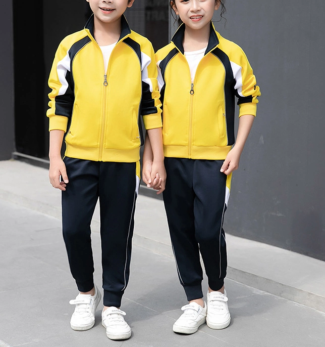 École primaire uniforme Etudiant vêtements de sport enfant combinaison de survêtement