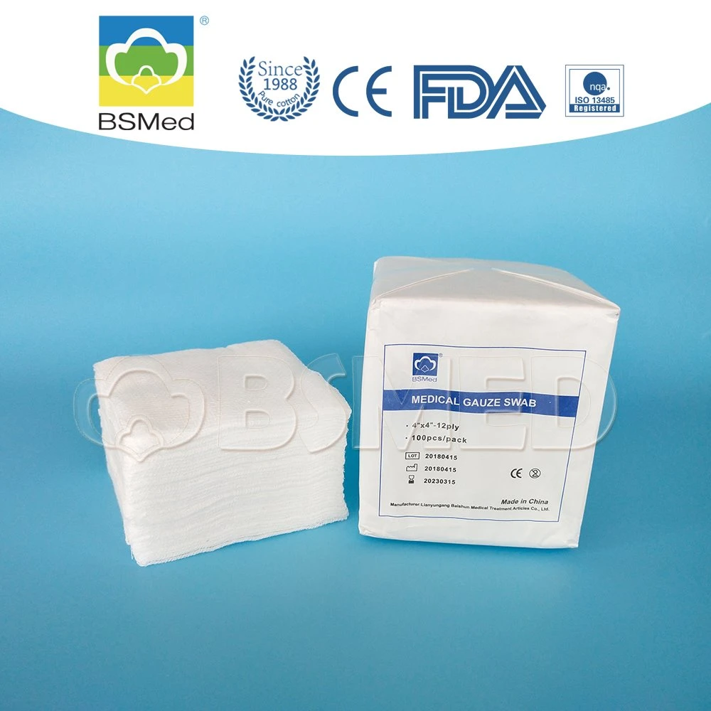 Surgical Absorbent Cotton Gauze Swabs