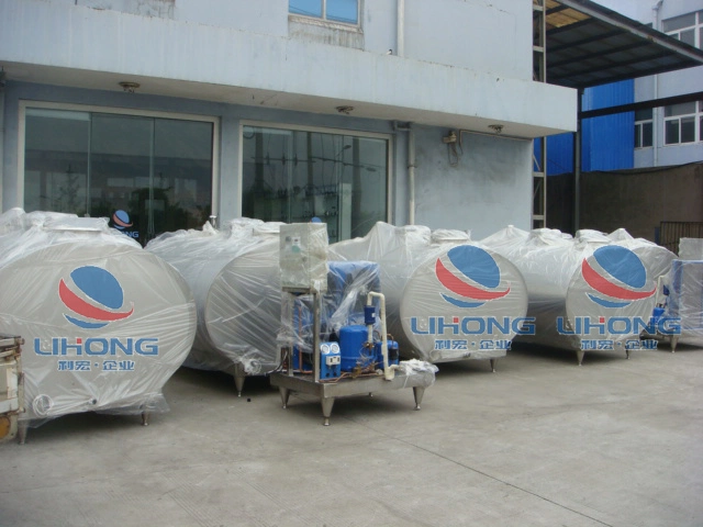 Navio de refrigeração do leite em aço inoxidável com Compressor importado