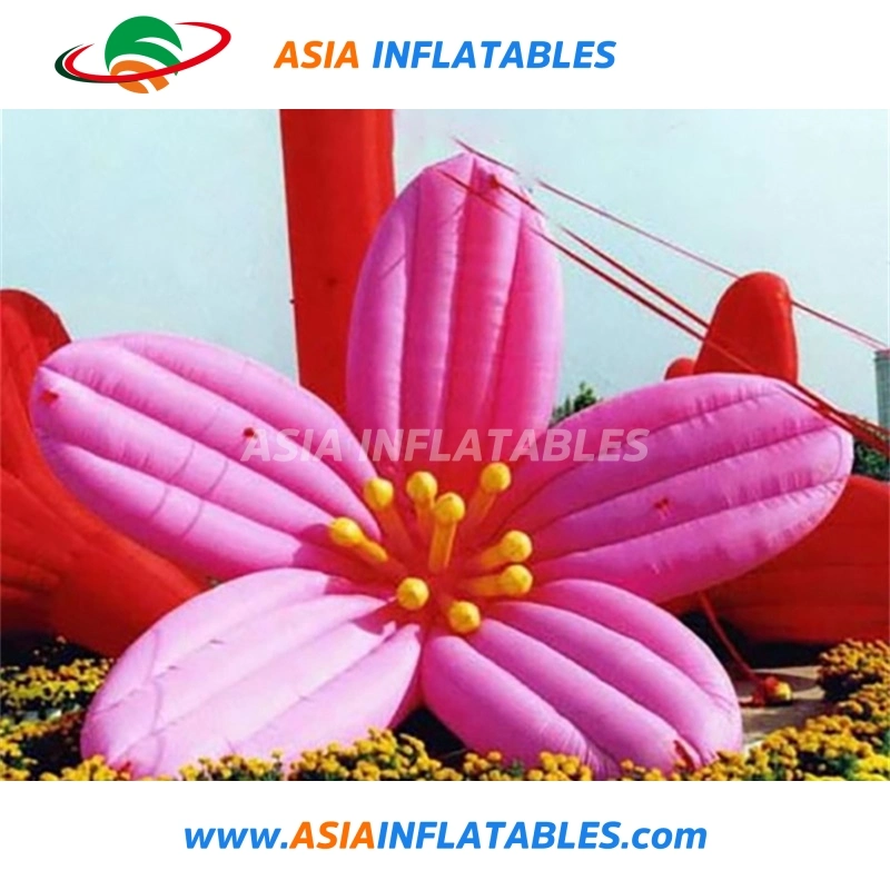 Newest Wedding Stage Hanging Inflatable Flower with LED Light