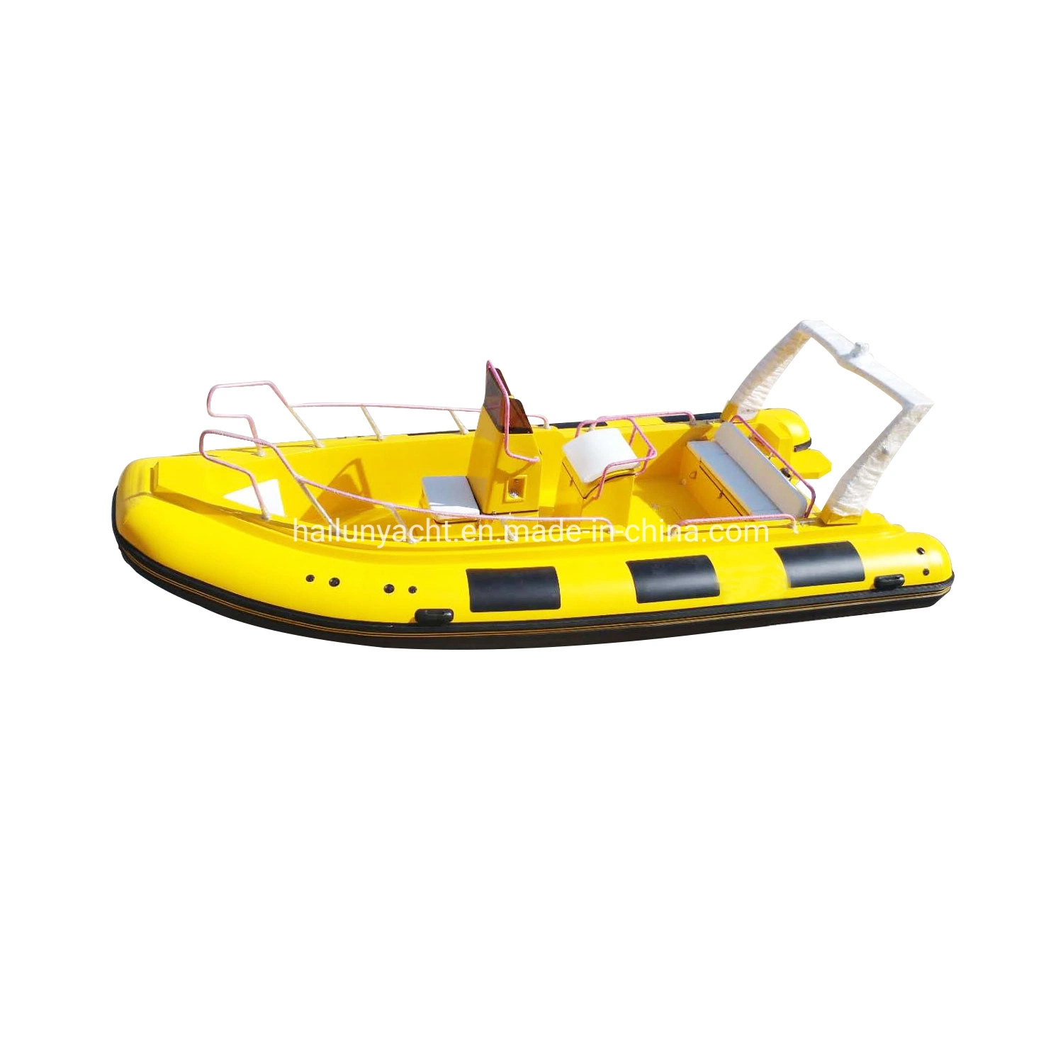 5.8m/ 19 Feet PVC/Hypalon Rib Boat/Power Boat/Motor Boat/Fishing Boat/Speed Boat with Center Console Boat Rib580 Inflatable Boat