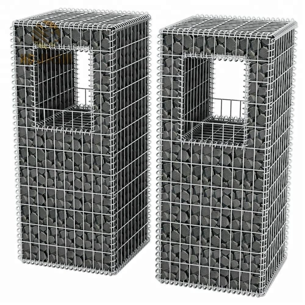 Great Quality PVC Coated Weave Gabion Wall Materials Gabion Mesh Garden