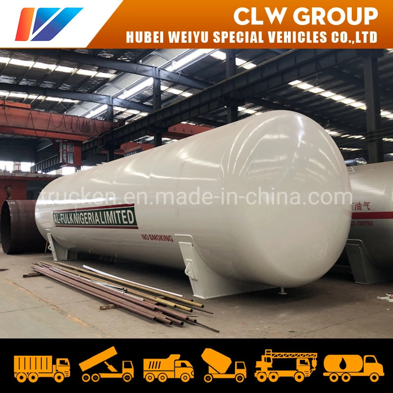 Bulk LPG Gas Storage Tank 50tons 60t 120, 000L Filling Station Bullet Propane Gas Tank 60mt for Nigeria