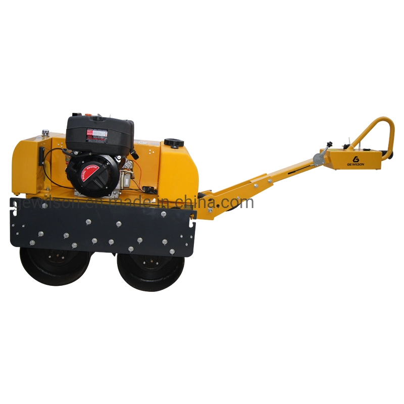 Double Drum Walk Behind Rode Vibratory Roller Construction Machinery