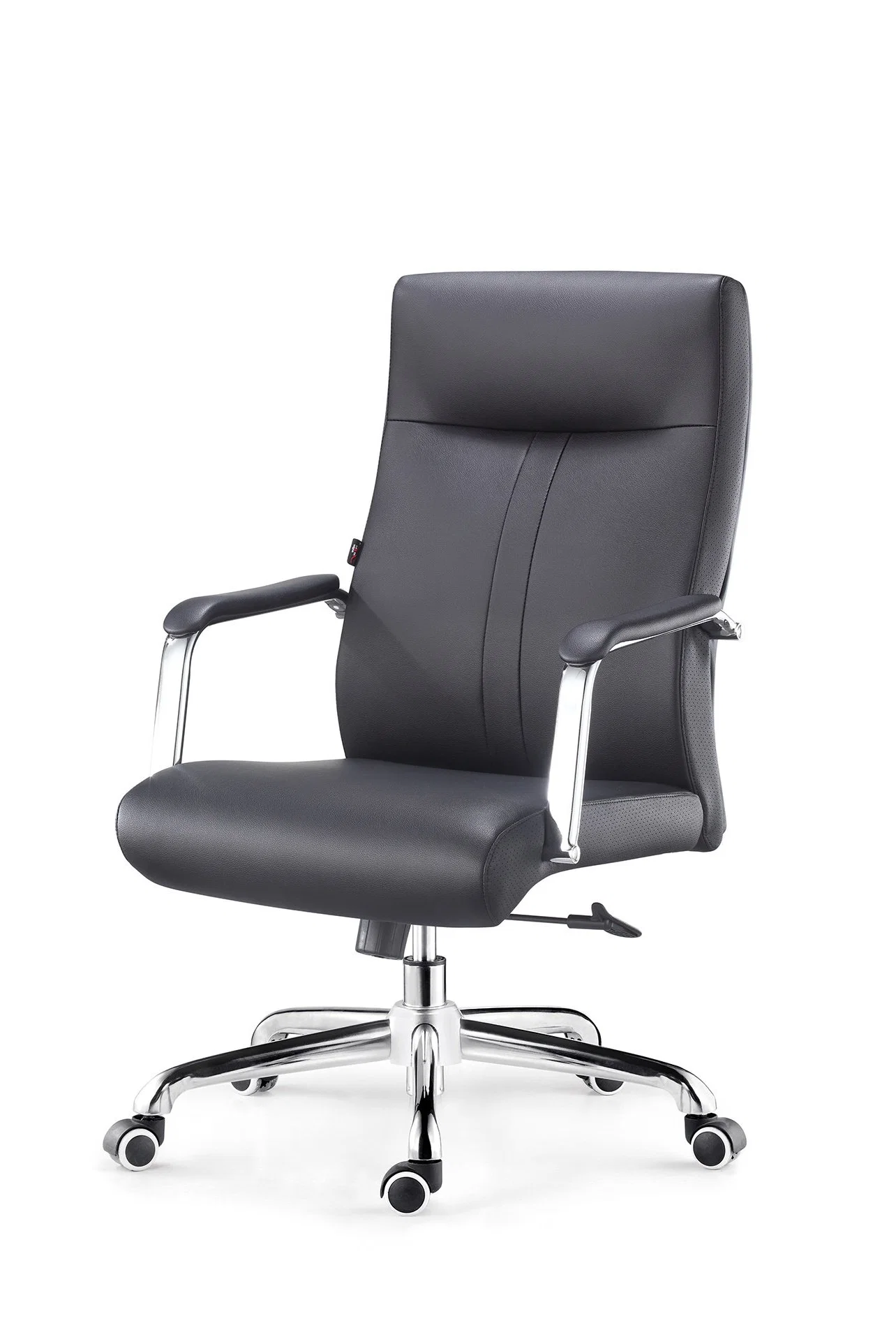 Wholesale/Supplier Black Leather Office Furniture Executive Chair with Metal Base