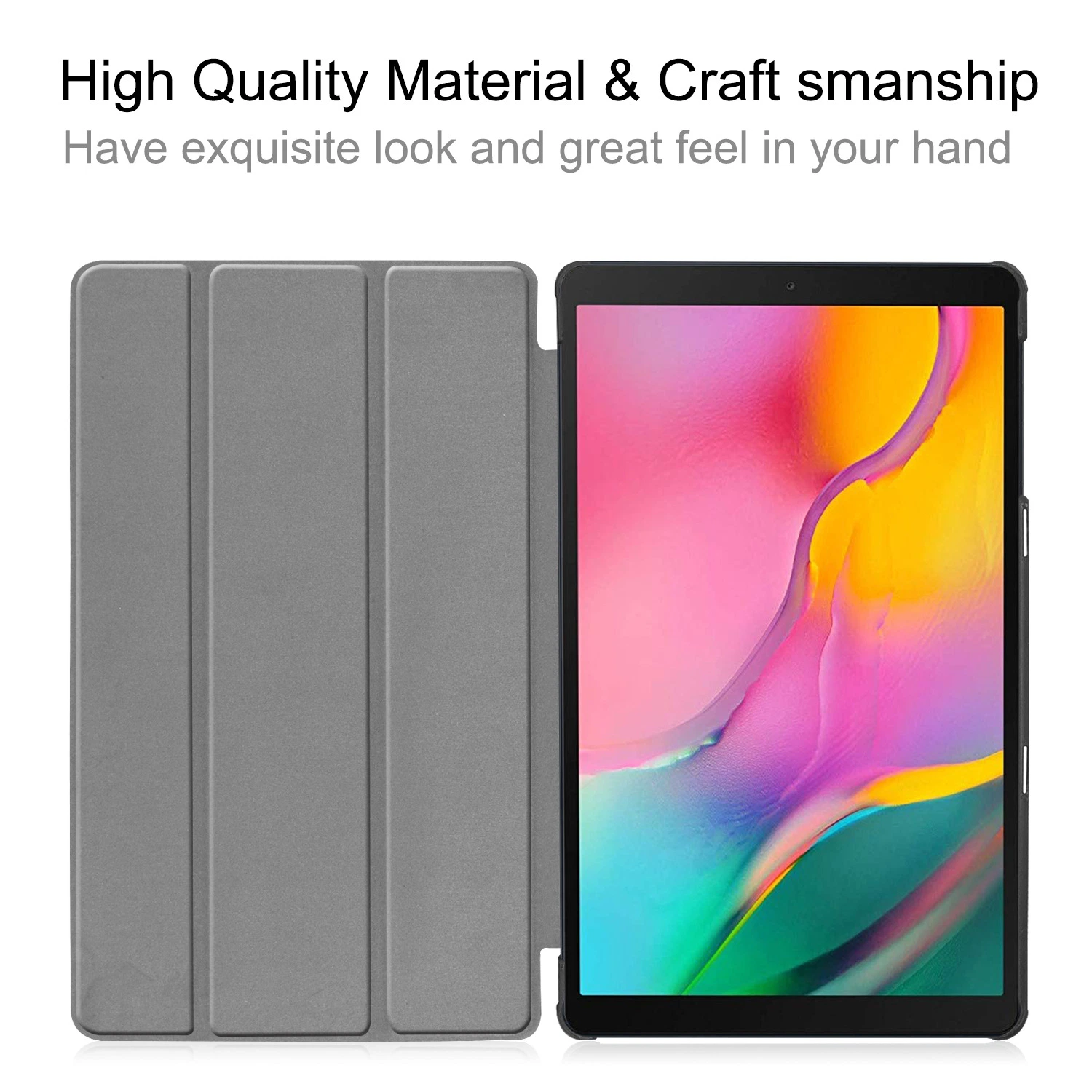 Smart Case Trifold Stand Cover for Samsung Tab a 10.1 2019 T510 T515