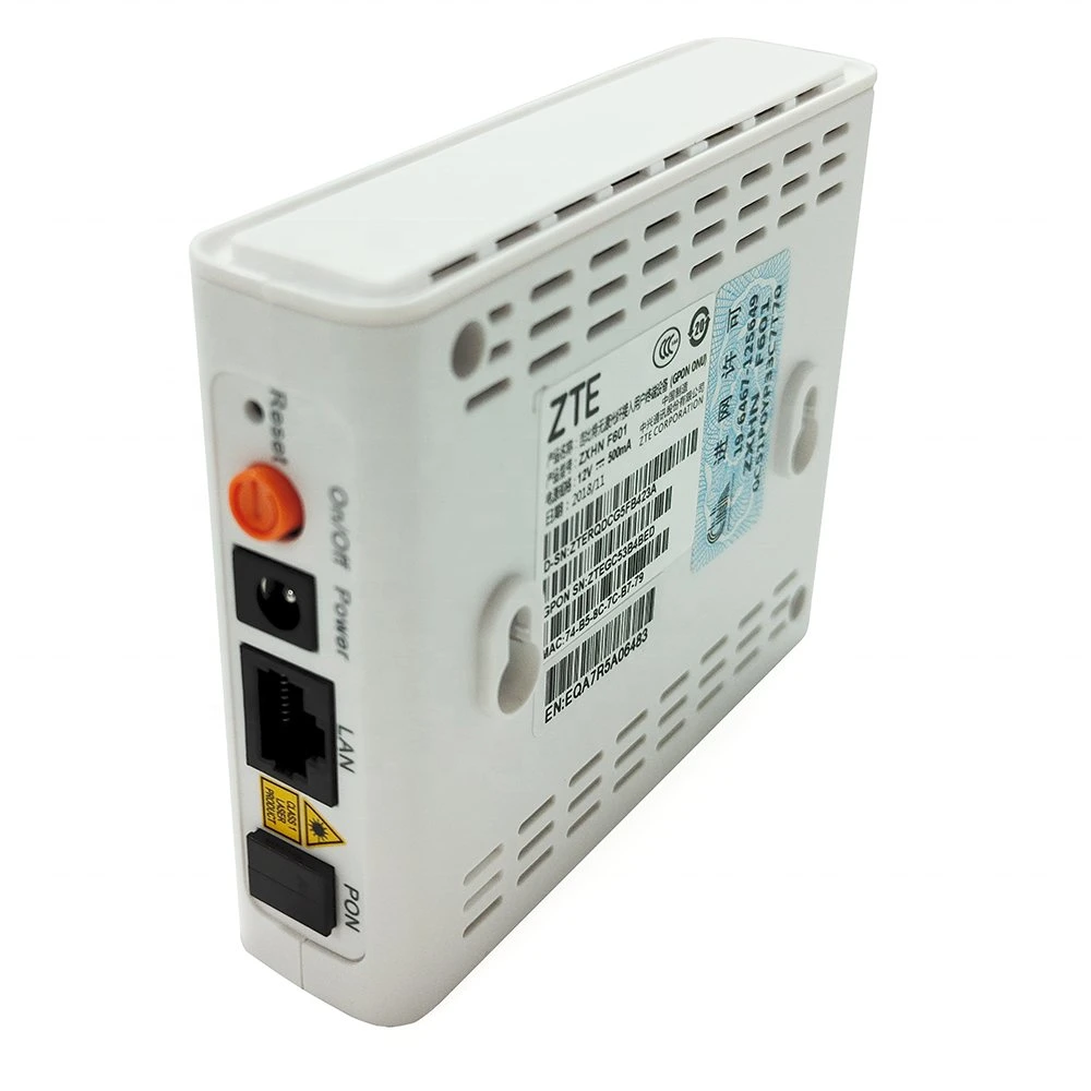 ONU F601 Gpon ONU 1ge 2.4GHz WiFi OEM Original Package English Firmware Gpon Ont