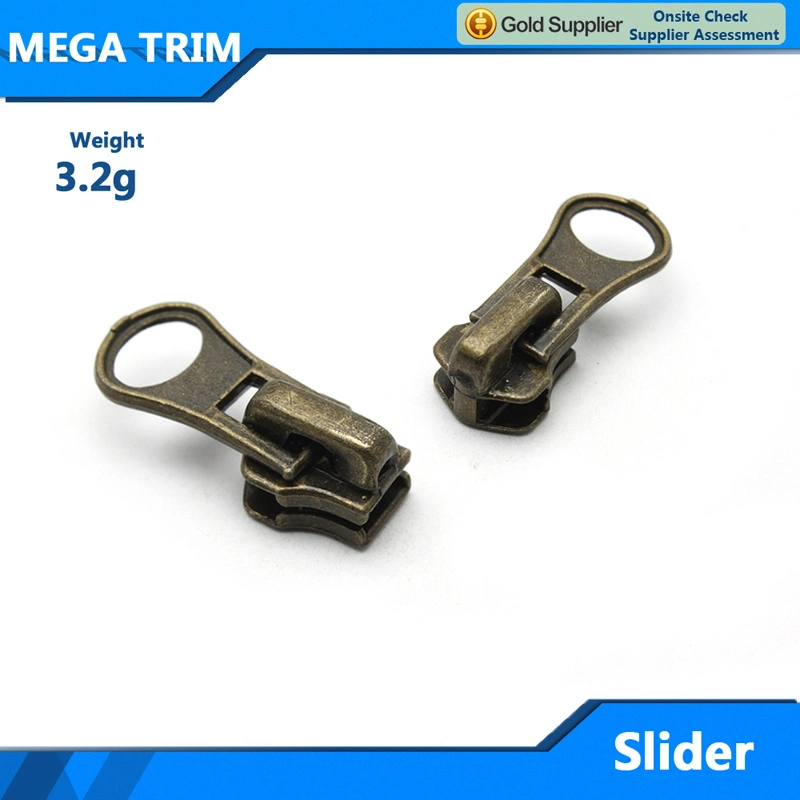 Fashion Wholesale/Supplier Gold Custom Alloy Zipper Slider