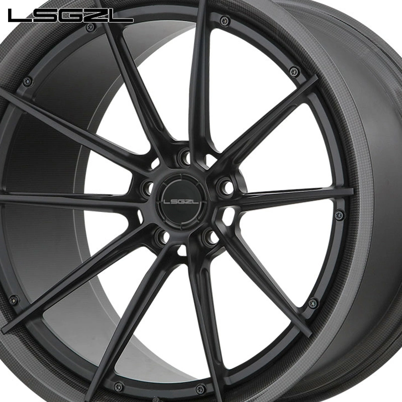 Forged Passenger Car Rim Carbon Fiber 18X8 19X8.5 Rines Replica Wheels 5X114.3 5X120