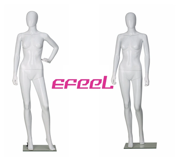 High Standards Full Body Glossy White Female Window Display Mannequin