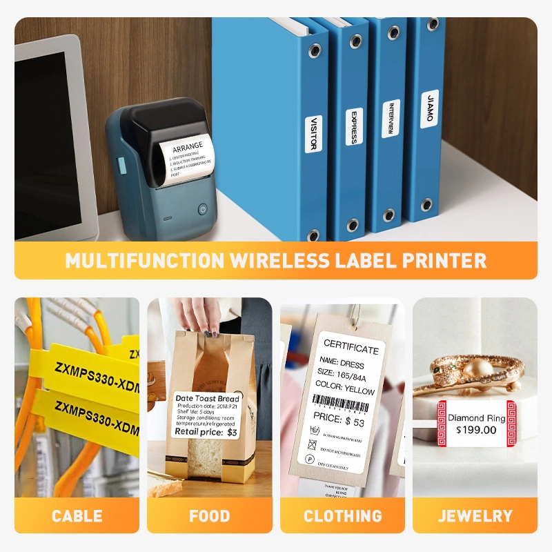 Niimbot B1 Portable Mini Photo Printer Pocket Mobile Label Printer Wireless Bluetooth Thermal Printer