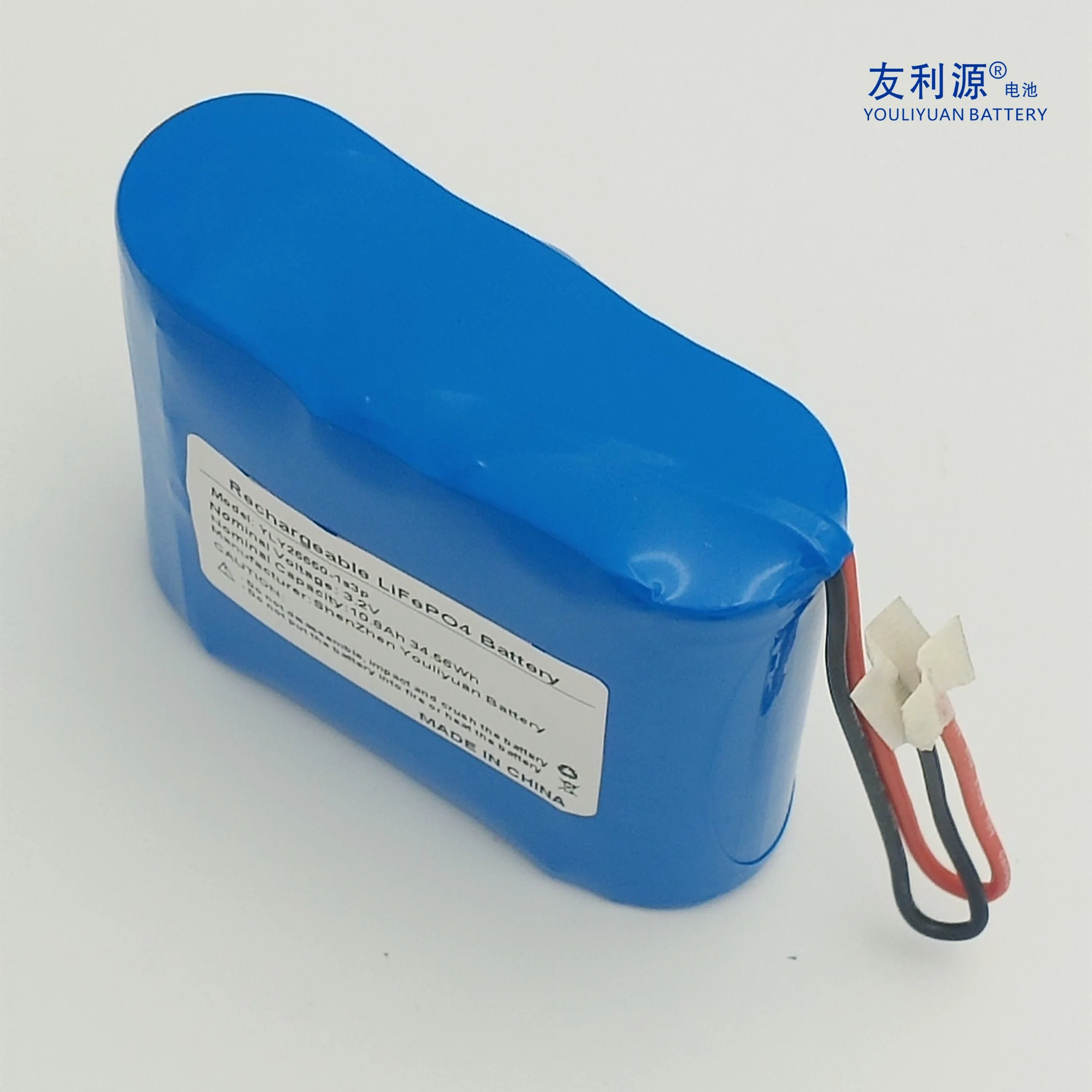 Rechargeable LiFePO4 1s3p 3.2V 10.8ah 26650 Li-ion Battery Pack Power Battery Massager Battery Washing Device Battery