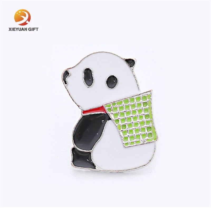 Wholesale/Supplier Custom Logo Chinese Wind Cartoon Animals Cute Bucket Hat Giant Panda Jewelry Gifts Alloy Metal Hard Soft Brooch Enamel Badge Lapel Pin