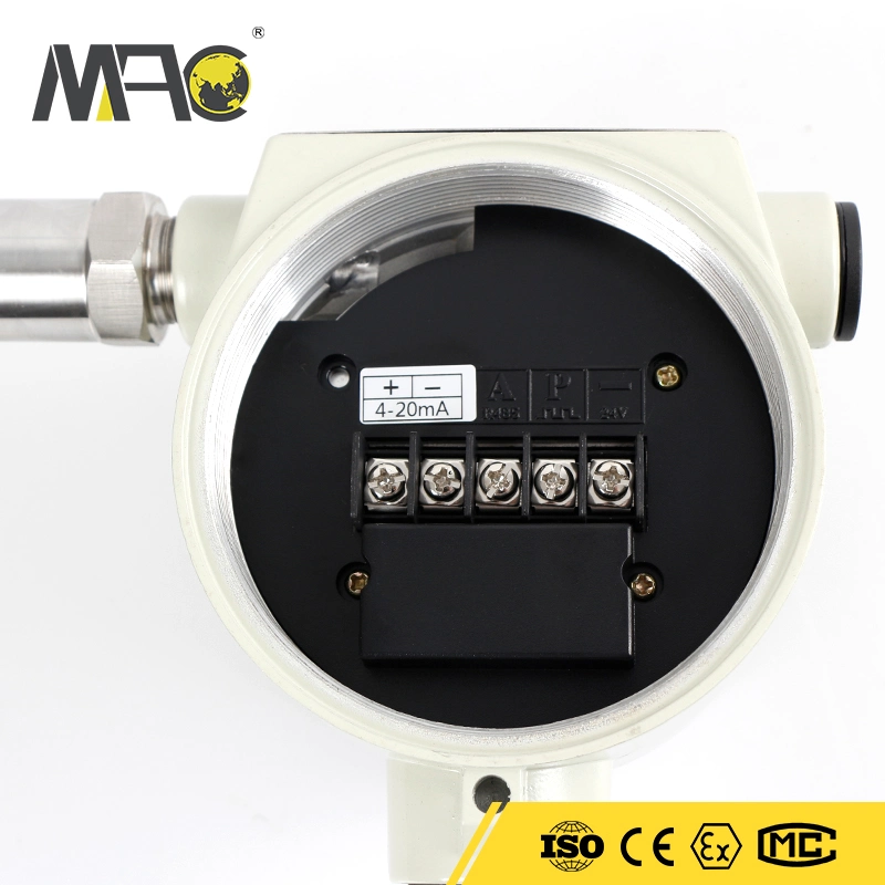 Macsensor Flange Using Capacitive Force Sensor Gas Liquid Slurry Steam Target Flow Meter