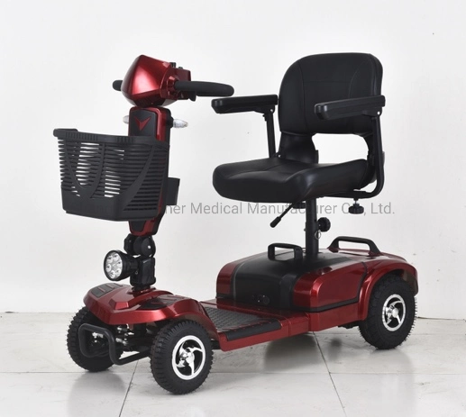 Pride PRO Premium 4 ruedas movilidad Scooter mejor valor plomo ácido Scooters ligero con cesta