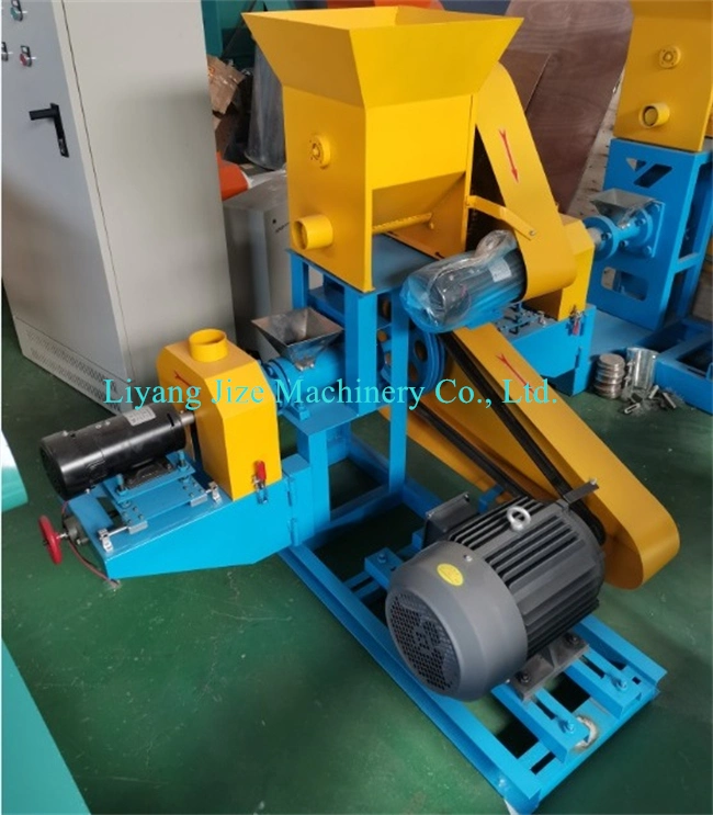 Floating Fish Feed Pellet Extruder Line für die Herstellung von Tilapia Tier Haustier Katze Hund Vogel Ferkel Nass Trockenfutter Puffing Mill Extruder