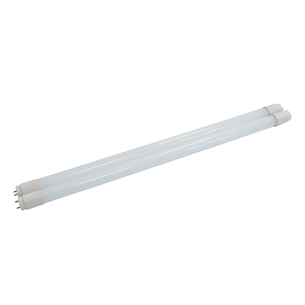 Suporte de lâmpada Single Double G13 de 24 W, transparente, com extremidade Frosted PC Tubo LED G13 T8 de vidro, luz LED do tubo