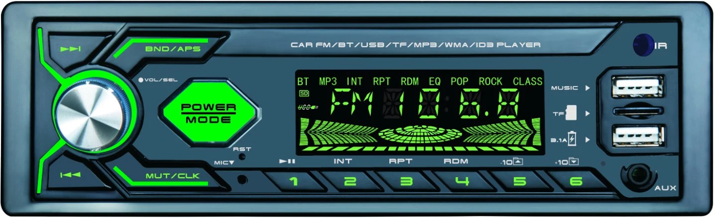 La parte superior de música digital de control de la venta de coches de radio de la luz de reproductor de MP3 con Bluetooth