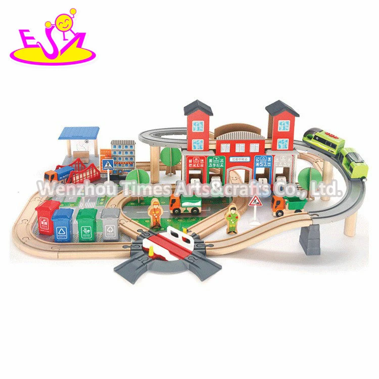 Classical Model Track Wooden Electric Toy Train for Kids W04c252