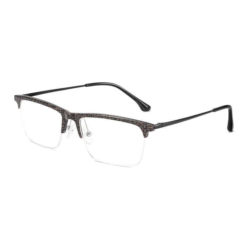 Half Rim Ultralight mit Titan Temples Carbon Fiber Optical Frame