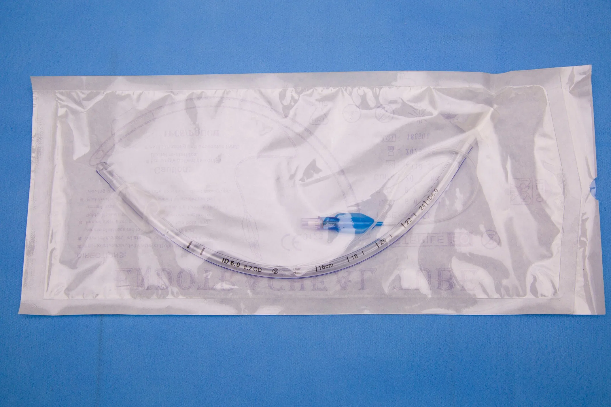 Disposable Sterile Endotracheal Tube Normal with Cuff, 2.5mm-9.5mm